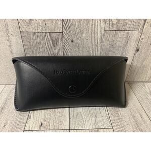 POLO Ralph Lauren BLACK LEATHER SUNGLASS EYE GLASS‎ CASE